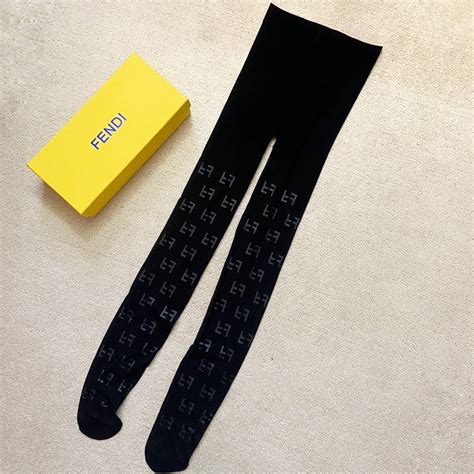 fendi logo stockings
